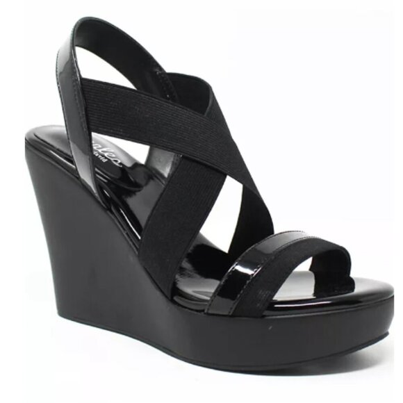 Charles By Charles David Shoes - CHARLES by Charles David Pat Wedge Sandals